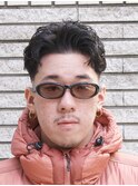 短髪フェード×パーマ　メンズ/フェード/バーバー/渋谷
