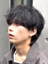 フィフスパーク(fifth PARK)&nbsp;渋谷シャドウパーマ波巻きスパイラルパーマ束間ラウンドマッシュ