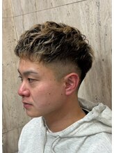 理容 鮎川&nbsp;スキンフェードにパーマON