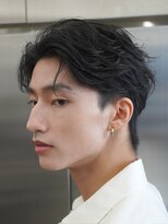 フィフス(fifth)&nbsp;メンズシースルーマッシュニュアンスパーマシャドウパーマテテ風