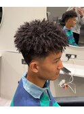 Spiky short afro/ スパイキーショートアフロ