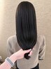 日頃のお手入れを楽に♪髪質改善！　カット＋ストレートパーマ(縮毛矯正)