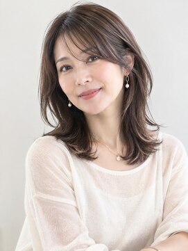 アヴァンス プロデュース バイ エガオ 大阪梅田店(AVANCE. PRODUCED by EGAO) 大人の女性に似合うレイヤーセミロング【髪質改善】