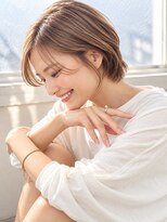 ニド(Nido.)&nbsp;大人ショートボブ/丸みショート/ミルクティーブラウン
