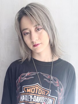 アルバム 銀座(ALBUM GINZA) ナチュラルストレートボブ_ウェーブパーマ耳かけ_96825