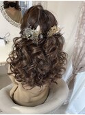 ハーフアップ  梅田茶屋町ヘアセット専門店Achieve m+