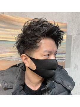 ビーチ(Beach) アップバングパーマスタイル