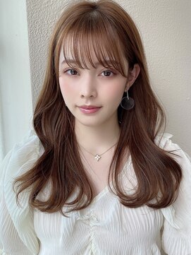 アフロート ディル(AFLOAT D'L) AFLOAT/矢田菜津紀/表参道/レイヤー/くびれセミディ/ブラウン