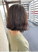 波巻き風コテ巻きボブパーマ