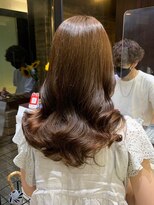 ゲーム 下北沢(GAME)&nbsp;デジタルパーマミルクティーベージュカラー髪質改善韓国ヘア