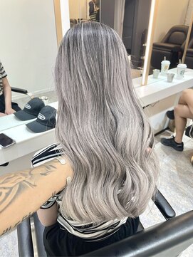 ブレンド 渋谷(BLend) ハイライトカラーマチルダボブインナーグレージュ前髪