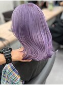 5772ラベンダーパープルハイトーンカラーオンブレレイヤーロング