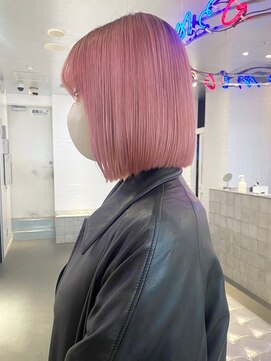 マジコ 下北沢本店(Magico) ボブ/ピンクベージュカラー/ブリーチ/ダブルカラー/下北沢