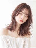 セミロングワンカールデジタルパーマ