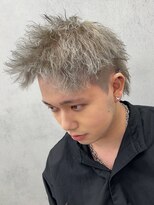 ルースト 西院店(ROOST)&nbsp;スパイキー×ホワイトシルバー×ピンパーマ