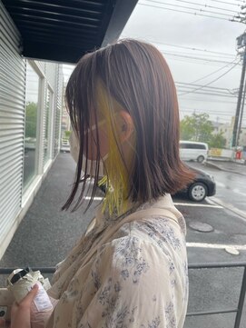 アルティザン(artisan) 切りっぱなし×インナーカラー