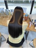 美髪シアーカラー髪質改善レイヤーカット切りっぱなしボブ