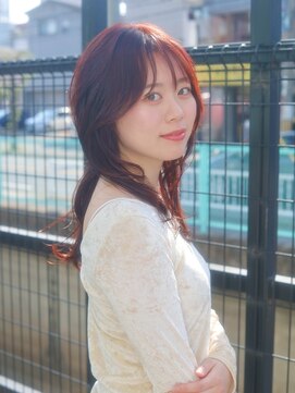 ベレッタ ネヤガワ(veretta. neyagawa) ニュアンスカラー/オトナ女子/ピンクブラウン/顔周りレイヤー/夏