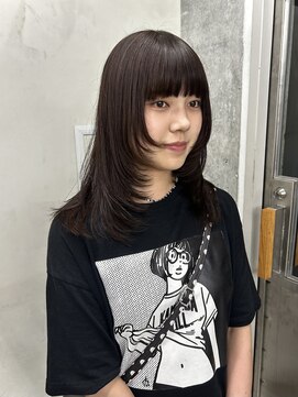 ネアー 新潟(NEER) アプリコットオレンジ/くびれヘア/レイヤーショート［新潟］