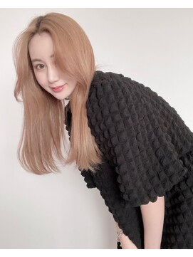 ロム(Rom.) ハイライト/ミルクティーベージュ/マンツーマン/髪質改善