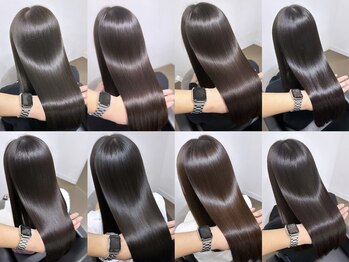 プレバイイオエ 三宮店(pre. by ioe)の写真/ぷるんと潤うツヤ髪で魅力度UP*本格ケアに徹底した薬剤選定と丁寧な施術でワンランク上の髪質改善をお届け