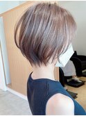 Say.ショート丸みショートグランマッシュヘーゼルグレージュ青山
