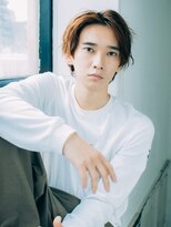 ルシードスタイル キューブ メンズ(LUCIDO STYLE Cube men's)&nbsp;センターパート×ナチュラルパーマ