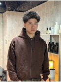 スパイキーショート/メンズパーマ/ピンパーマ/仏陀パーマ