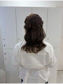 ブリーチなしカラー/ヘアアレンジ/ヘアセット/福岡/10代20代30代