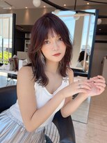 ロンド クラン 岡崎(Lond Clan)&nbsp;透明感ラベンダーボルドー×韓国風レイヤー