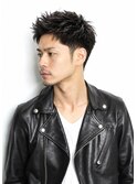 【marfe】メンズカット＿フェザーショート＿アップバング