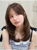 くびれレイヤー ミルクブラウン オリーブベージュ シースルー