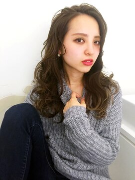 チクロヘアー(Ticro hair) ticro大石　冬アッシュロング