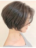 【津賀雅也】大人女性に大人気！小顔カジュアルショートボブ ♪