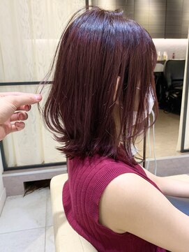 アンド ストーリーズ(&STORIES) ショートボブ/デザインカラー/ローライト/外ハネボブ【江角】