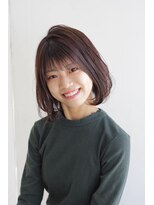 ミニヨン バイ ハピネス 高の原店(mignon by Happiness) 大人可愛い  20代30代40代  ひし形ワンカールボブ