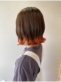 裾カラー×オレンジ