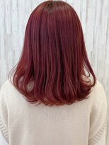 アンジュ 大豆島店(ange)&nbsp;チェリーブロッサム_レッド_毛先ワンカール[20代30代40代50代]