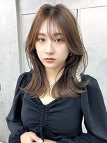 ヴェイン 渋谷(vain)&nbsp;ミディアムレイヤー/くびれヘア/20代30代/ウルフヘア/渋谷