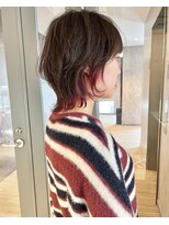 ランド 西宮店(LAND)&nbsp;大人可愛い20代30代40代インナーカラー小顔ウルフレイヤーボブ