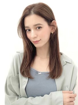 ジュネス 銀座(JYUNESU) ロングレイヤーグレージュカラー透明感ベージュ20代30代40代銀座