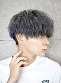 福井　メンズ　ツイストスパイラルパーマ　マッシュ　10代　20代