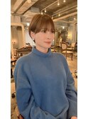 大人綺麗な小顔襟足スッキリショートボブ 30代40代50代