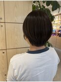 美髪大人マッシュショートヘルシースタイルシースルーバング