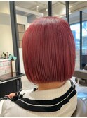 ミニボブ×モーブピンク