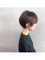 タグ(#tag) 大人小顔ショート×ラベンダーブルーカラー