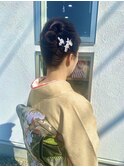 訪問着ヘアセット
