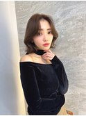 イメチェン外ハネボブ美髪ワイドバング顔周りレイヤーボブ/大宮