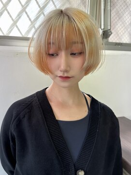 イエナ 渋谷(IENA) オレンジデザインカラー オレンジカラー ケアブリーチ