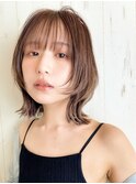 レイヤーボブ/顔まわりカット/ウルフ/小顔
